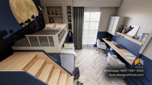 Alamat Perusahaan Jasa Desain Interior Kamar Tidur Tema Biru Terpercaya Harga Murah Berkualitas